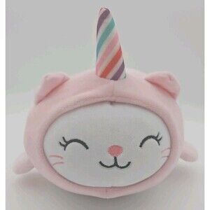 Walgreens Pink Unicorn Fish Baby  Shark Plush Rainbow Horn 10” Stuffed Animal